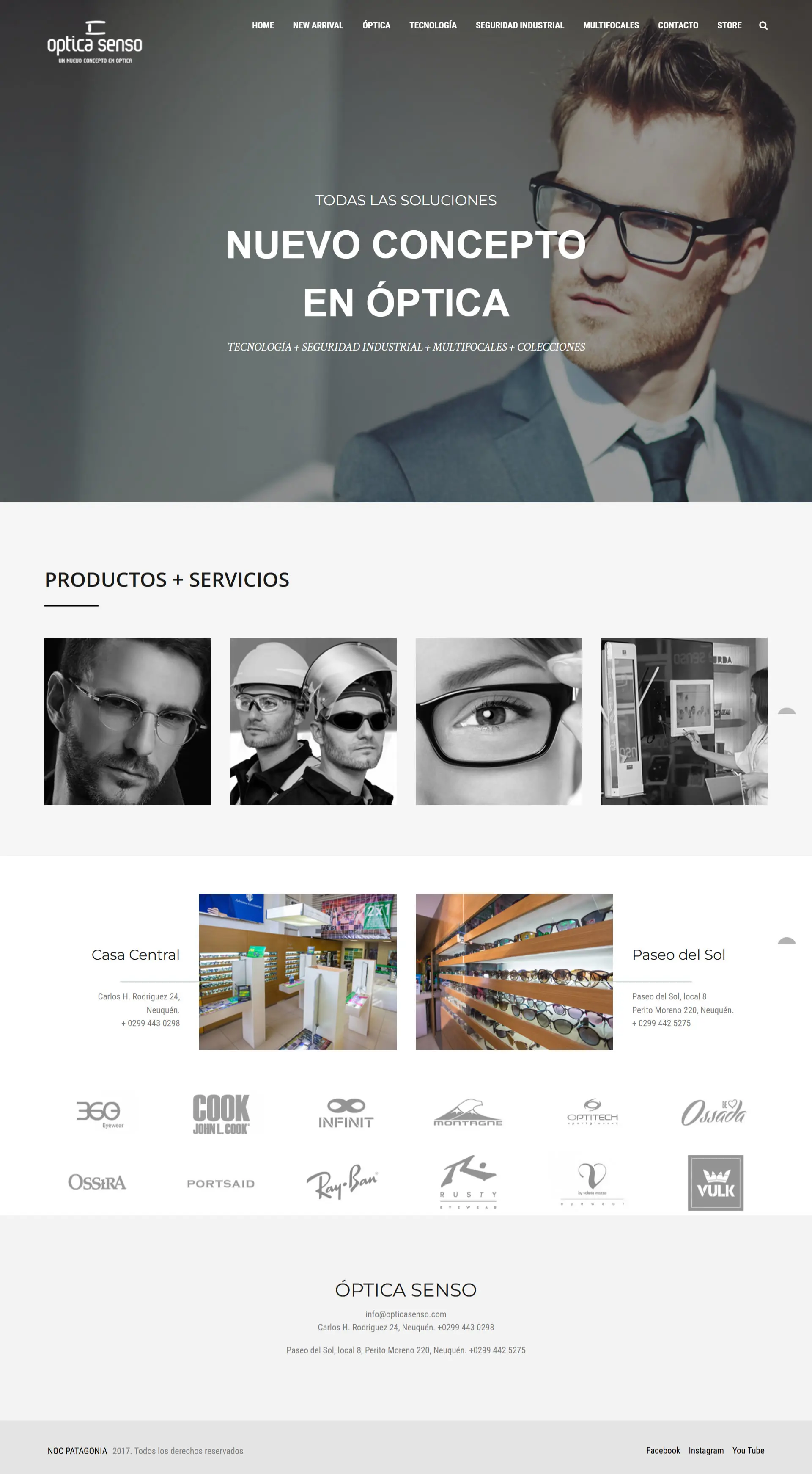 diseño web en neuquen, diseño web optica, maquetacion web, wordpress, agencia taps